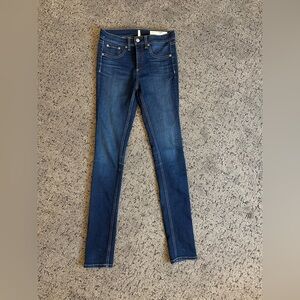 rag & bone Dark Blue high rise Skinny Jeans| size 26